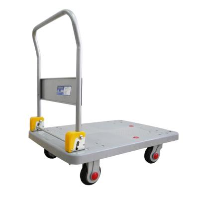 China Tools 300kgs Uni-silent Folding Plastic Platform Trolley Trolley PLA300N-DX for sale