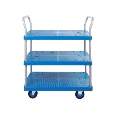 China Portable Trolley 3 Layer Tools Go Trolley Hand Truck PLA150T-T3-D for sale