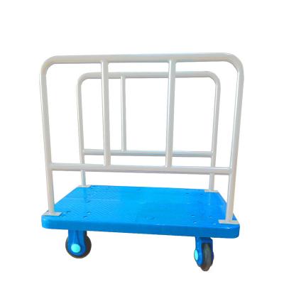 China Uni-quiet heavy duty tools platform 300kgs panel trolley with double push flat rail PLA300N-BH for sale