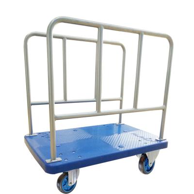 China Uni-silent Double Sided Trolley Carrying Tools Handle 300kgs Panel Trolley Platform Trolley PLA300P-BH for sale