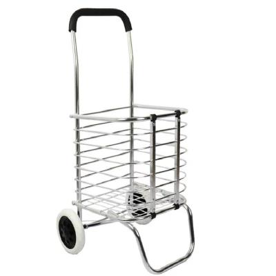 China Uni-quiet Portable Grocery Supermarket Folding Carry Folding Hand Trolley Cart FST40 for sale