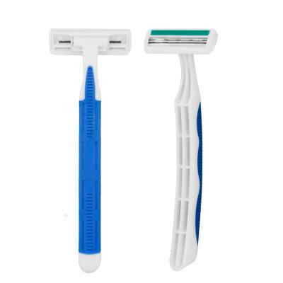 China Daily Wet or Dry Shaving Male or Female Three Handle Disposable Triple Handle Porcelain Use HW-B312GL Plastic Quick Hotel Consumer 3 Blade Razor Daily Quick Delivery for sale