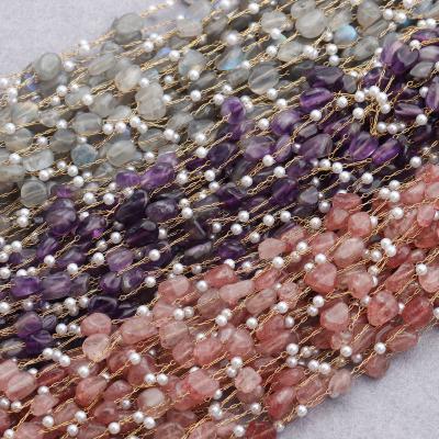 China FASHIONABLE diy chain, natural stone, hand made, jewelry accessories, necklace C138 1m/bracelet lot for sale