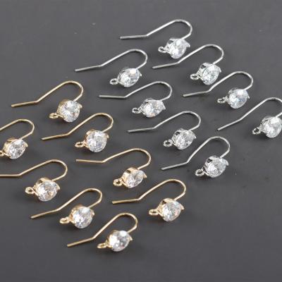 China Wholesale Copper Gold Color Silver Diy Earring Hooks Jewelry Making Accessories M1058 10pcs/lot for sale