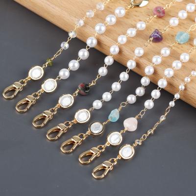 China New Style Natural Stone Lmitation Pearl Glasses Decoration Glasses Chain Diy Necklace For Women Jewelry M944 1pcs/lot for sale