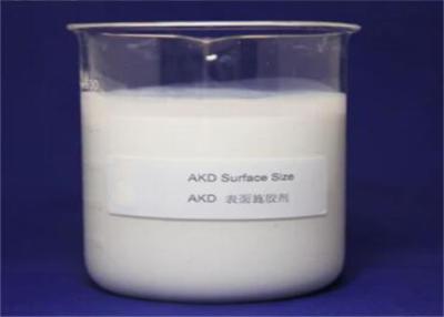 중국 2-4pH White Papermaking Chemicals AKD Surface Sizing Agent Electropositive 판매용