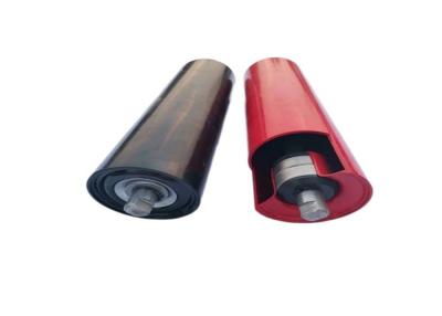 中国 45 Carbon Steel Return Idler Roller 194mm Diameter For Mining Belt Conveying 販売のため