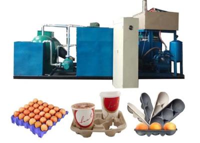 China Semi-automatische 1500 PCS/H recycle papier ei karton maken machine pulp ei tray gietmachines Te koop