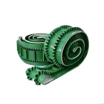 中国 Skirt Edge Baffle PVC Green 3mm Conveyor Belt 販売のため