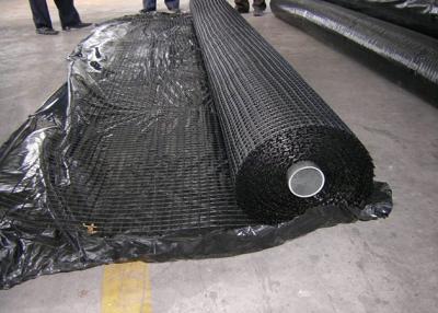 China Afwijking Gebreide Polyester Geogrid, Geogrid Met hoge weerstand voor Wegenbouw Te koop