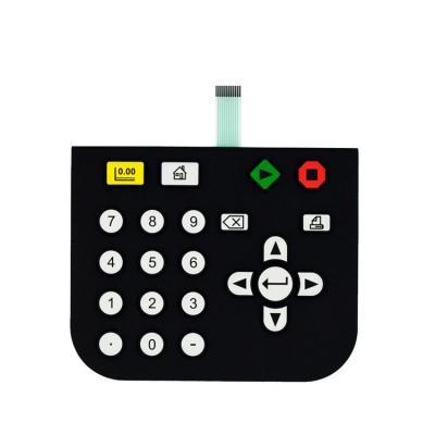 China Electronic Material Good Quality Silicone Button Keypad Push Microwave Key Pads Panel Rubber Membrane Switch for sale