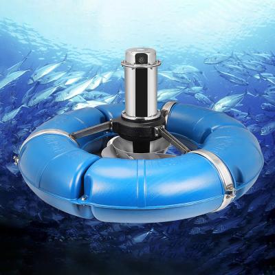 China Aquaculture Machine Aerators 220V 2200W 3HP 304SS Impeller Aeration Surge Type Float Solar Aerator for Ffish Pond Surge aerator for sale