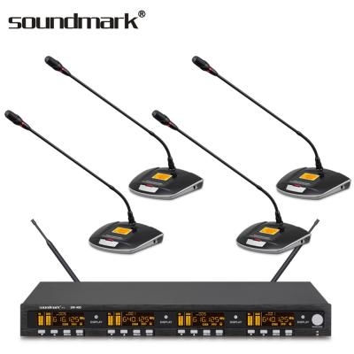 China Small and medium gooseneck microphone conferences, business meetings, wireless microphone 4 system for sale