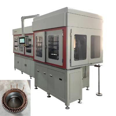 Chine PLC contrôlée à deux roues bobine stator machine de remontage d'aiguille entièrement automatisée à vendre