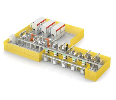 China Línea de producción de estatores de motor AC380V 50Hz de tres fases Máquina automática de bobina de campo en venta