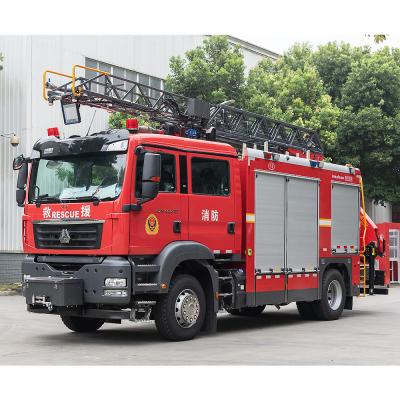 China SITRAK Aerial Ladder Rescue Fire Truck 60L/s For Fire Engine en venta