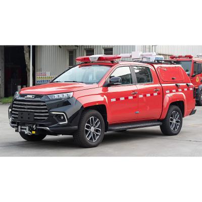 China Euro 6 Rotes kleines Feuerwehrauto 4x2 Herkunft China Feuerwehrauto zu verkaufen