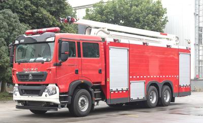 China Camión de bomberos aéreo de servicio pesado Dirección asistida de suspensión grande en venta