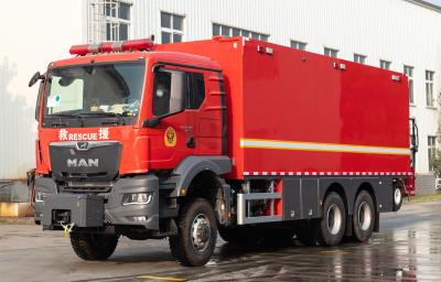 China MAN Chassis Spezialfeuerwehrwagen 6x6 mit V6-Motor zu verkaufen