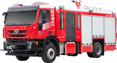 중국 SAIC-IVECO 6T CAFS 물 폼 탱크 소방 엔진 특수 차량 좋은 가격 중국 공장 판매용