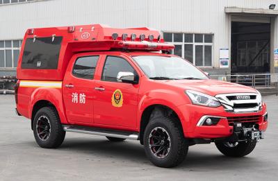 China Aufnahmen-kleines Löschfahrzeug 4x4 ISUZU und schnelles Interventions-Fahrzeug zu verkaufen