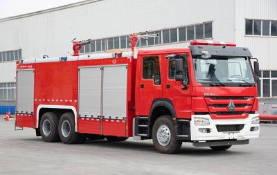 China Água de Sinotruk HOWO/carro de bombeiros especial da espuma/pó com a cabine dobro da fileira à venda