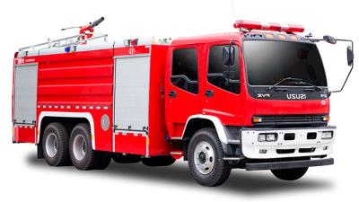 China Kämpfender LKW ISUZU Foam Tender Industrial Fires mit 6 Feuerwehrmännern zu verkaufen