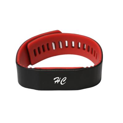 China 7 Byte EV1 Chip 13.56mhz Park Access Silicone Waterproof / Waterproof Adjustable Wristband for sale