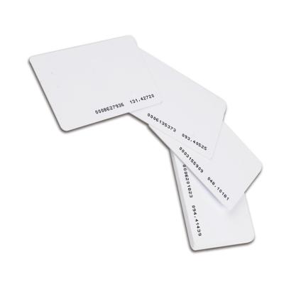 China /Waterproof Pearl White Card Proximity 125khz Tk4100 Chip RFID Serial Number Printed Blank Cards Waterproof Tk4100 for sale