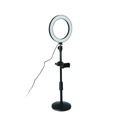 China Popular ZB8-1B cell phone light stand with 8 inch led ring light with adjustable stand good for youtube video live for sale