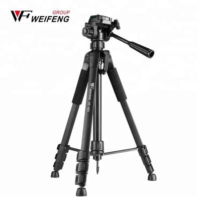 China Lightweight WF-520 Digital Camera Camera Tripod Tripod For Camera With Three Way Pan Head Aluminum Black for sale