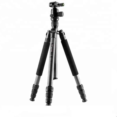 China Professional Aluminum Digital Camera Tripod Monopod 60 Inch Travel Compact Lightweight Ball Head Tripod For Camera Phone Photography for sale