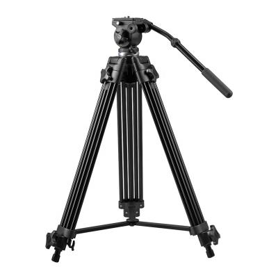 China WEIFENG WF-717 Professional Video Camera Aluminum Alloy Video Tripod Liquid Main Tripod With Heavy Duty Quick Release Dish Tripod for sale