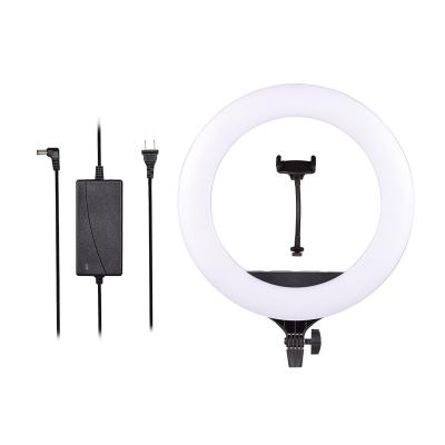 China 18 inch plastic CL-18 led ring light with 3 flexible phone holders 48w ring light widely used in live stream, video recording and other s for sale