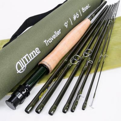 China IM8 Carbon 9ft 6wt 8pc Korean Travel Fly Fishing Rod for sale