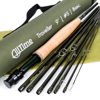 China IM8 Carbon 9ft 5wt 8pc Korean Travel Fly Fishing Rod for sale