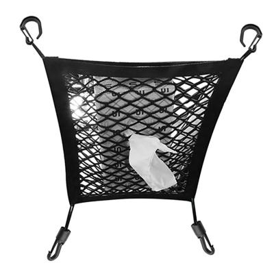 China 30*25cm Convenient Elastic Side Car Organizers Mesh Car Mesh Net Bag Seat for sale