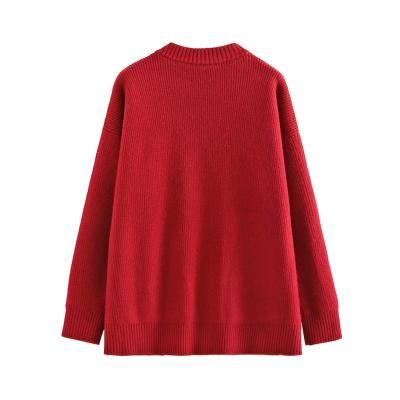 China Winter Loose Heat Anti-wrinkle Professional Production Knit Sweater For Women for sale