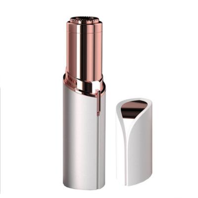 China Fashion Mini Facial Hair Removal Women Painless Electric Hair Shaver Lipstick Shape Epilator for sale