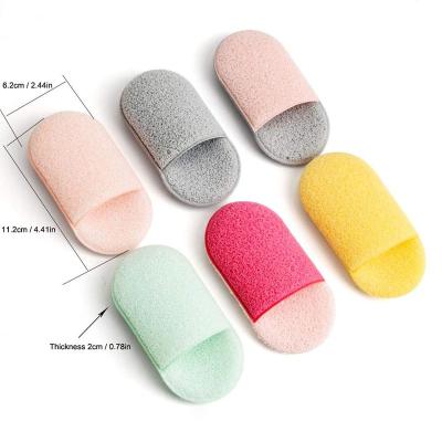 China All Natural Bath Sponge Lace Up Printed Scrub Shower Baby Bath Scrubber Exfoliating Beauty Skin Care Sponge Face Spa Bath Cleaning Ball for sale