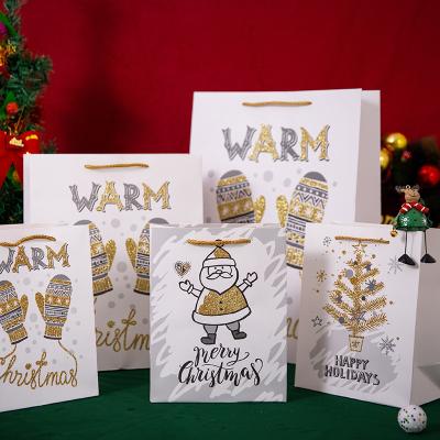 China Wholesale High Quality Recyclable Christmas Gift Paper Bags for sale