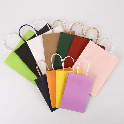 China Gift Wrapping Paper Bag Recyclable Craft Paper Shopping Paper Bags for sale