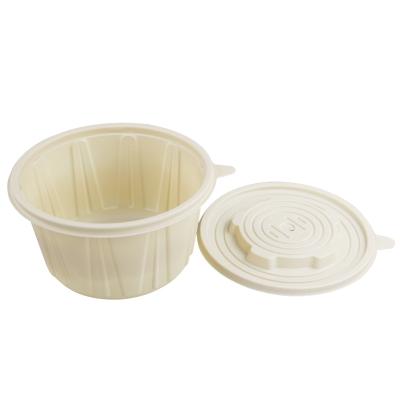 China Bowl factory direct sale environmental protection cornstarch salad bowl dinner bowl pet biodegradable disposable bow for sale