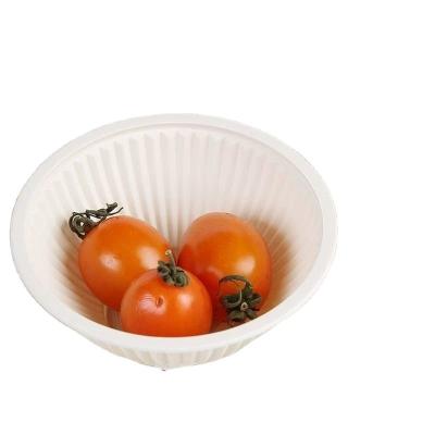 China Biodegradable Hot Selling Plastic Container Plastic Disposable Bowl Food Bowl Noodle Soup Cornstarch Fruit Salad Bowl for sale