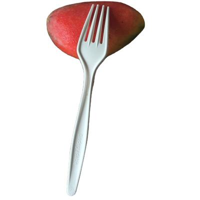 China Biodegradable Manufacturers Direct Wholesale High Quality Biodegradable Disposable Tableware Disposable Fork for sale