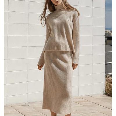 China Wholesale 2 Piece Set Blank Anti-pilling Women Knit Sweater Dress for sale