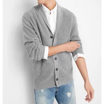 China Anti-Shrink V-Neck Knitted Men's Cardigans Sweater Men's Cardigan Wool Sweater for sale