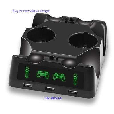 China Charger Charging Station VR Charging Controller, Dual USB Charger Charging Station Factory PS4 Support for Sony PlayStation controller4 for sale