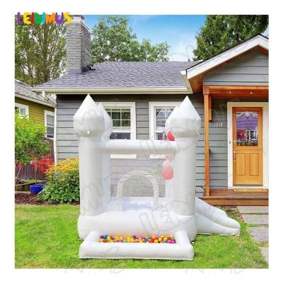 China Kids Play Center Commercial Children Whit Bouncy Castle Inflatable White Small Mini Children White Bouncy Castle Small 6ft x 6ft for sale