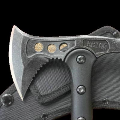 China Hatchet Black Fixed Blade Plastic Camping Nylon Sheath Ax for sale